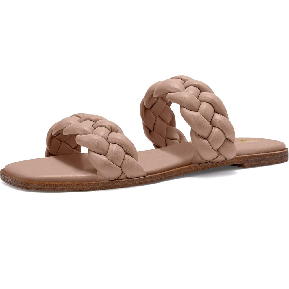 Soda Faux Leather Woven Sandals